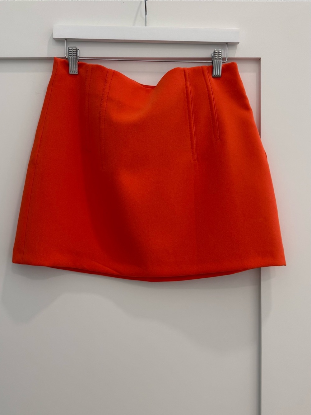 Zara Orange Mini Skirt - A-Line Chic